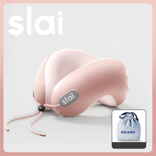 SLAI Travel Neck Pillow, U-Shaped Memory Foam Pillow with Soft Cover, Portable Neck Support for Trav